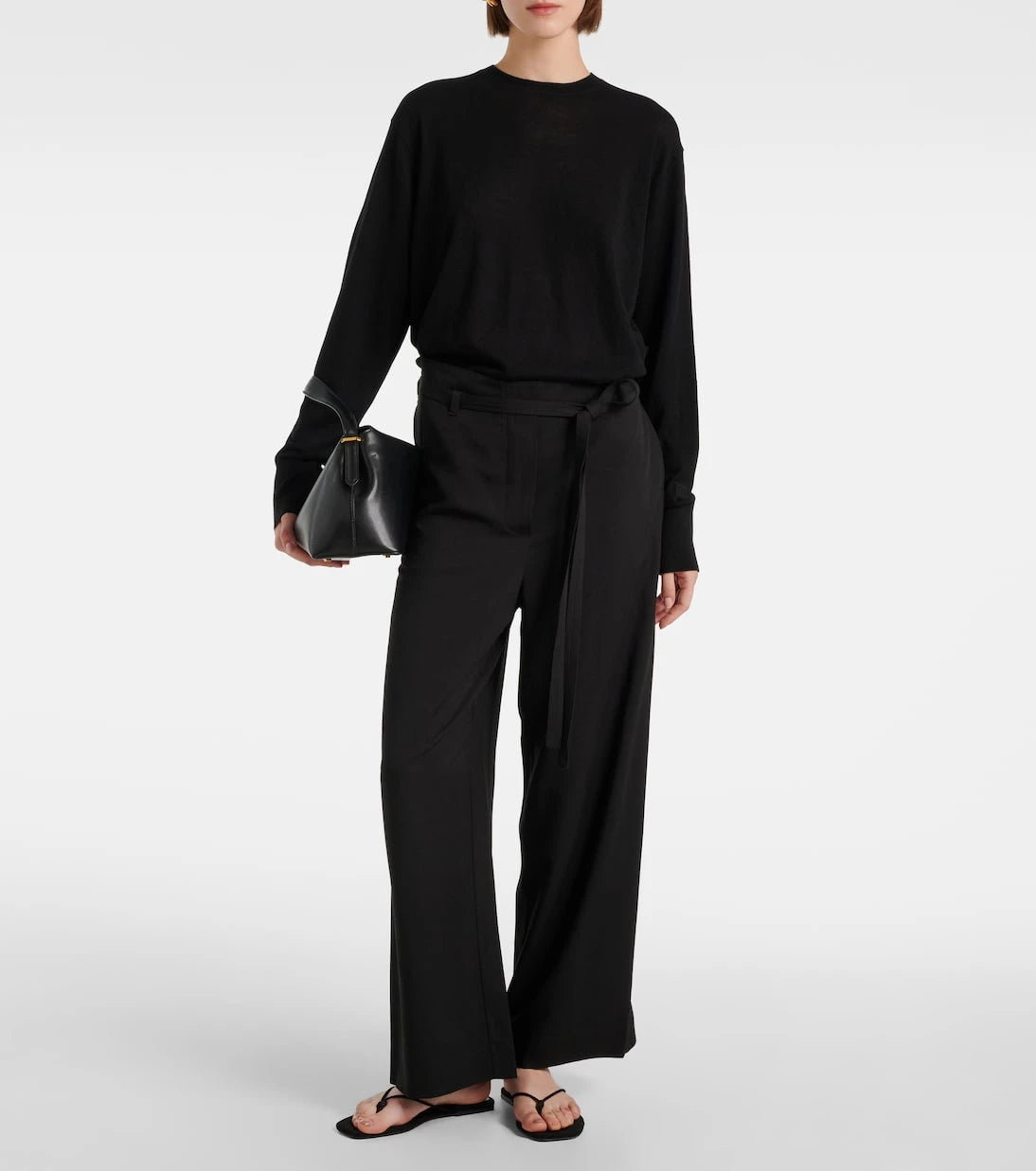 Toteme - Tie-detail wide-leg pants