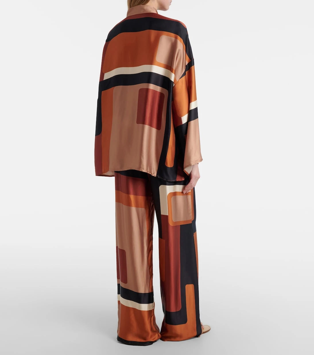 Faithfull - Jensen printed satin palazzo pants