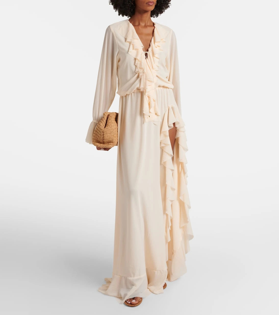 Bananhot - Bellen ruffled maxi dress