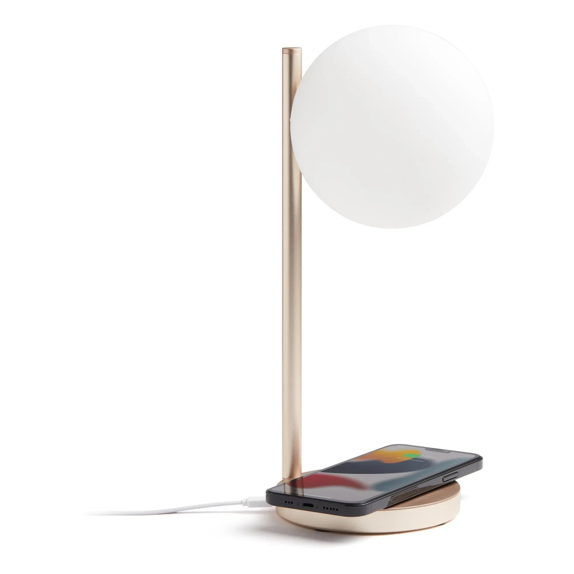 Lexon - Bubble LED desk lamp and charging stand | Gold