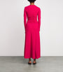 ME+EM Pink Textured Ruched Maxi Dress