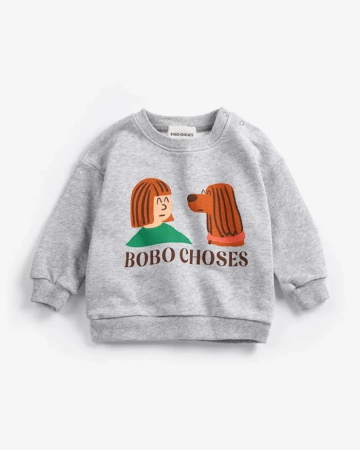 Bobo Choses Friends in a Pickle Bebek Pamuklu Sweatshirt