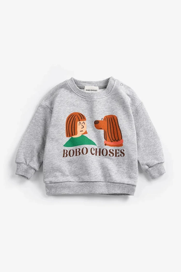 Bobo Choses Friends in a Pickle Bebek Pamuklu Sweatshirt