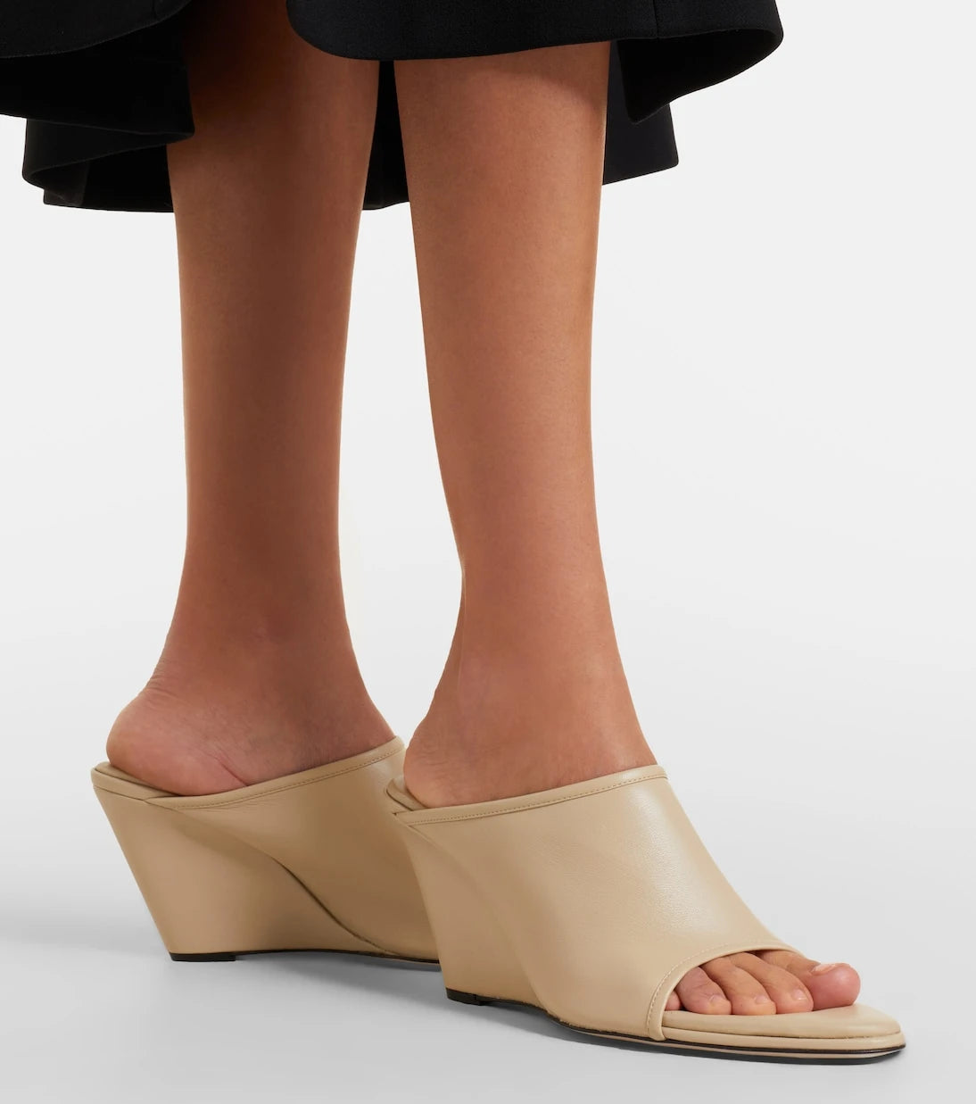 Christen - Strap Stretch leather mules