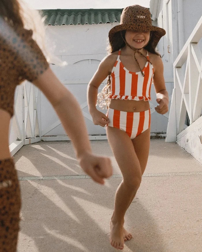 Tinycottons RED STRIPES SWIM SET İki Parçalı Çocuk Mayo