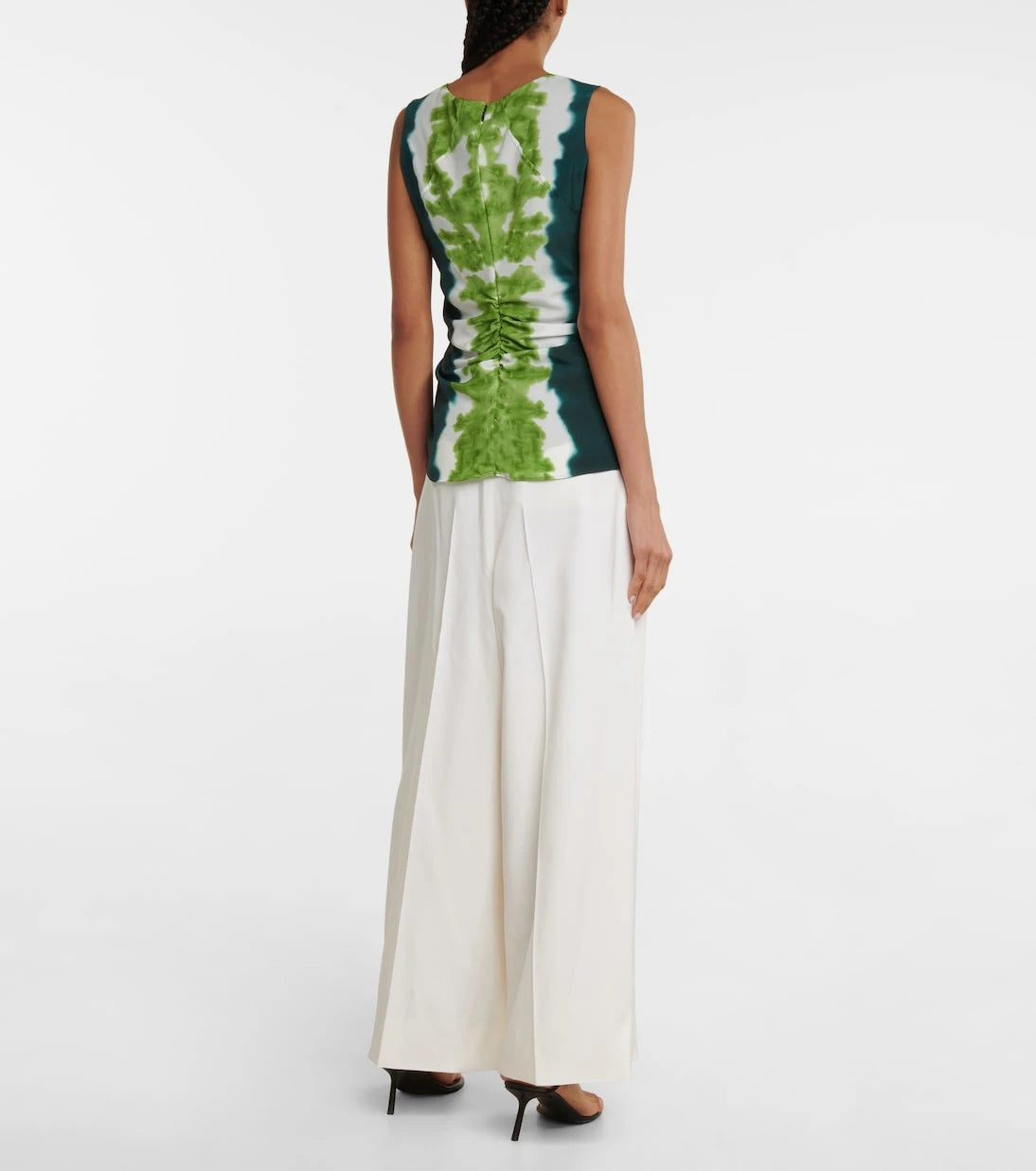 Altuzarra - Pan tie-dye crêpe de chine top