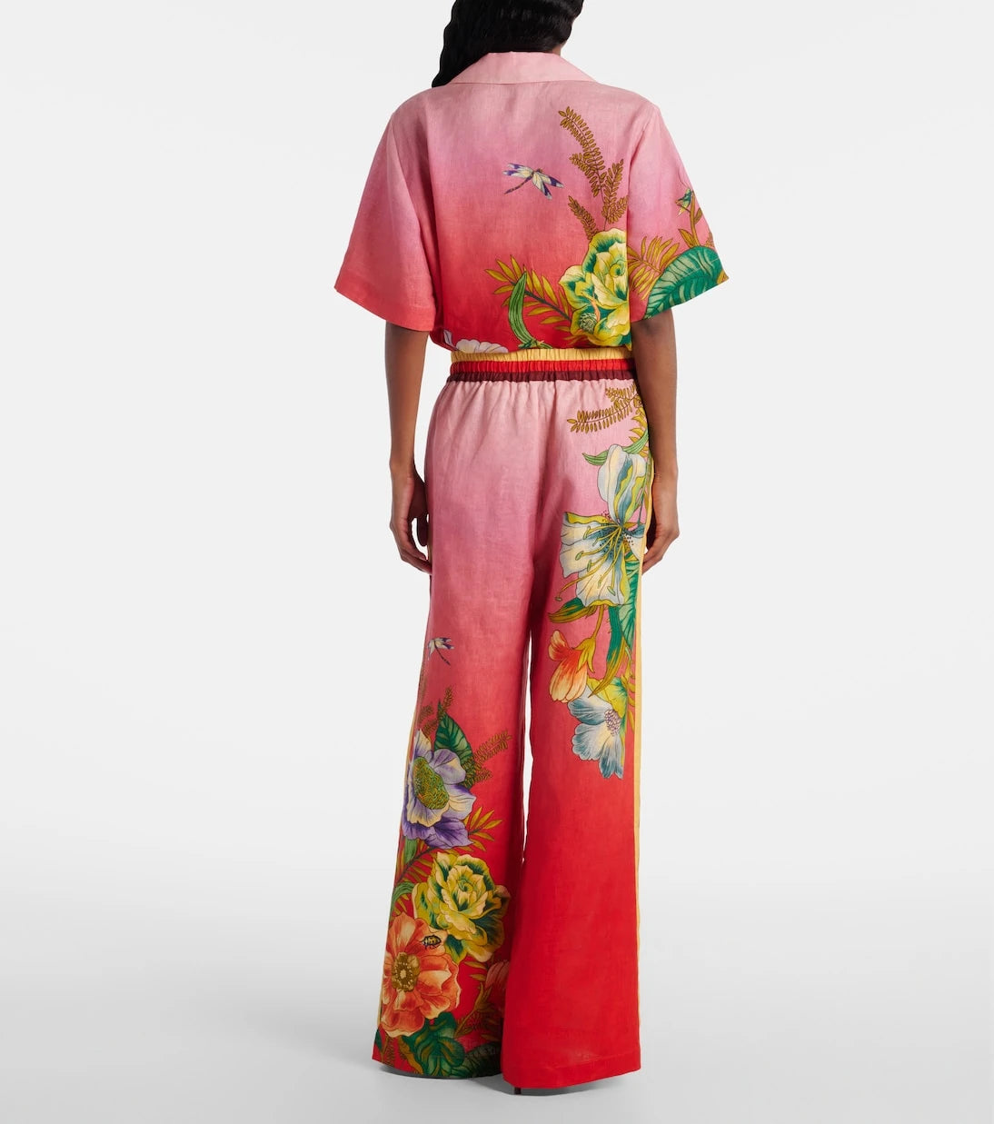 Alémais - Inez ombré linen wide-leg pants