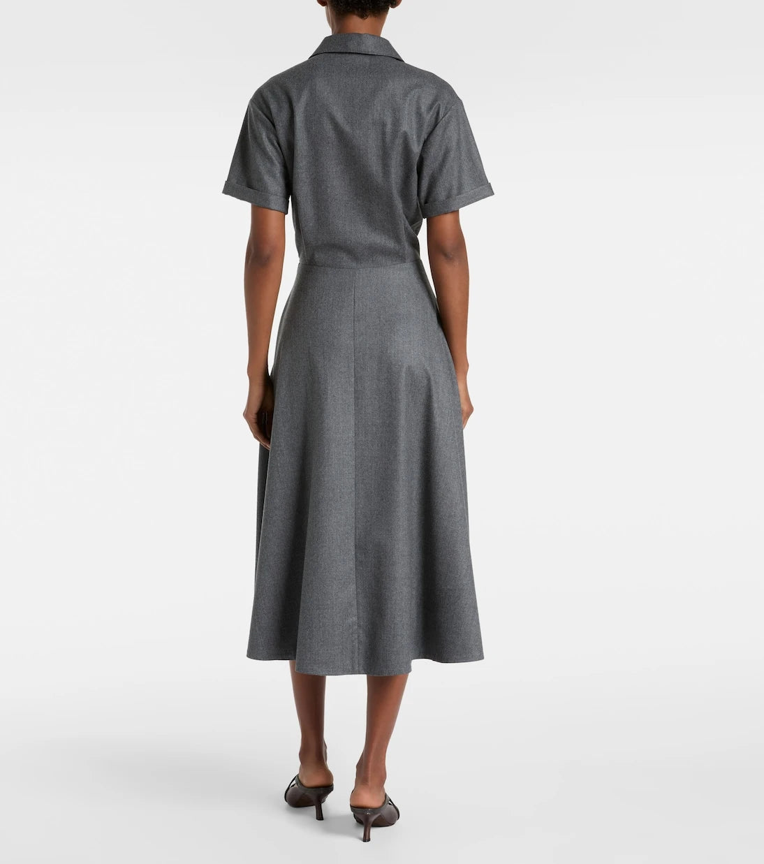 Brunello Cucinelli - Virgin wool shirt dress