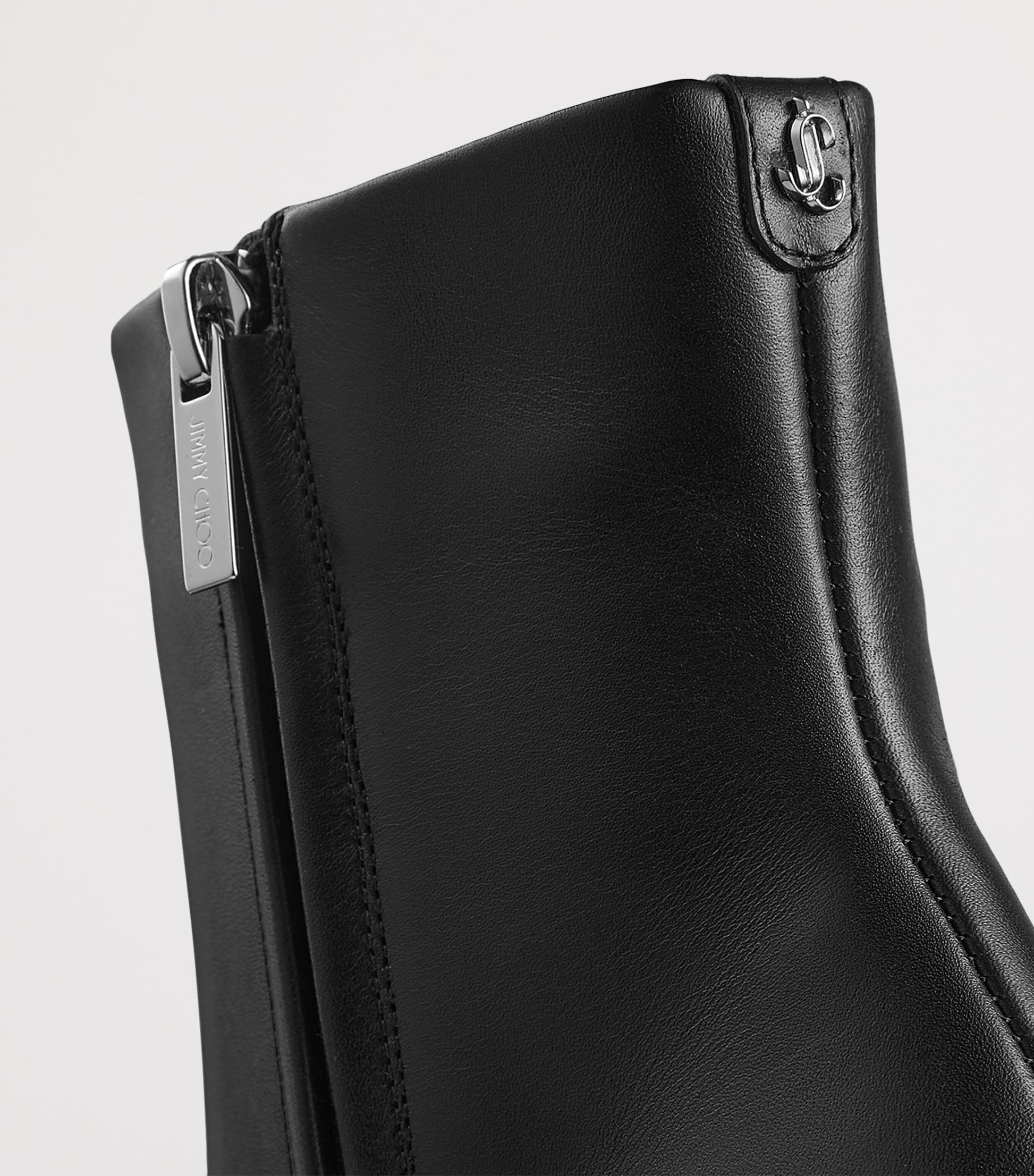 Jimmy Choo Black Frankie 85 Leather Ankle Boots