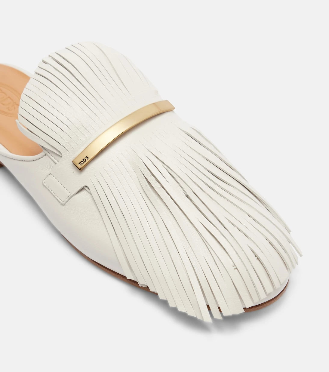 Tod's - Fringed leather mules