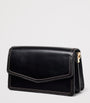 Black Leather Eliza Clutch Bag