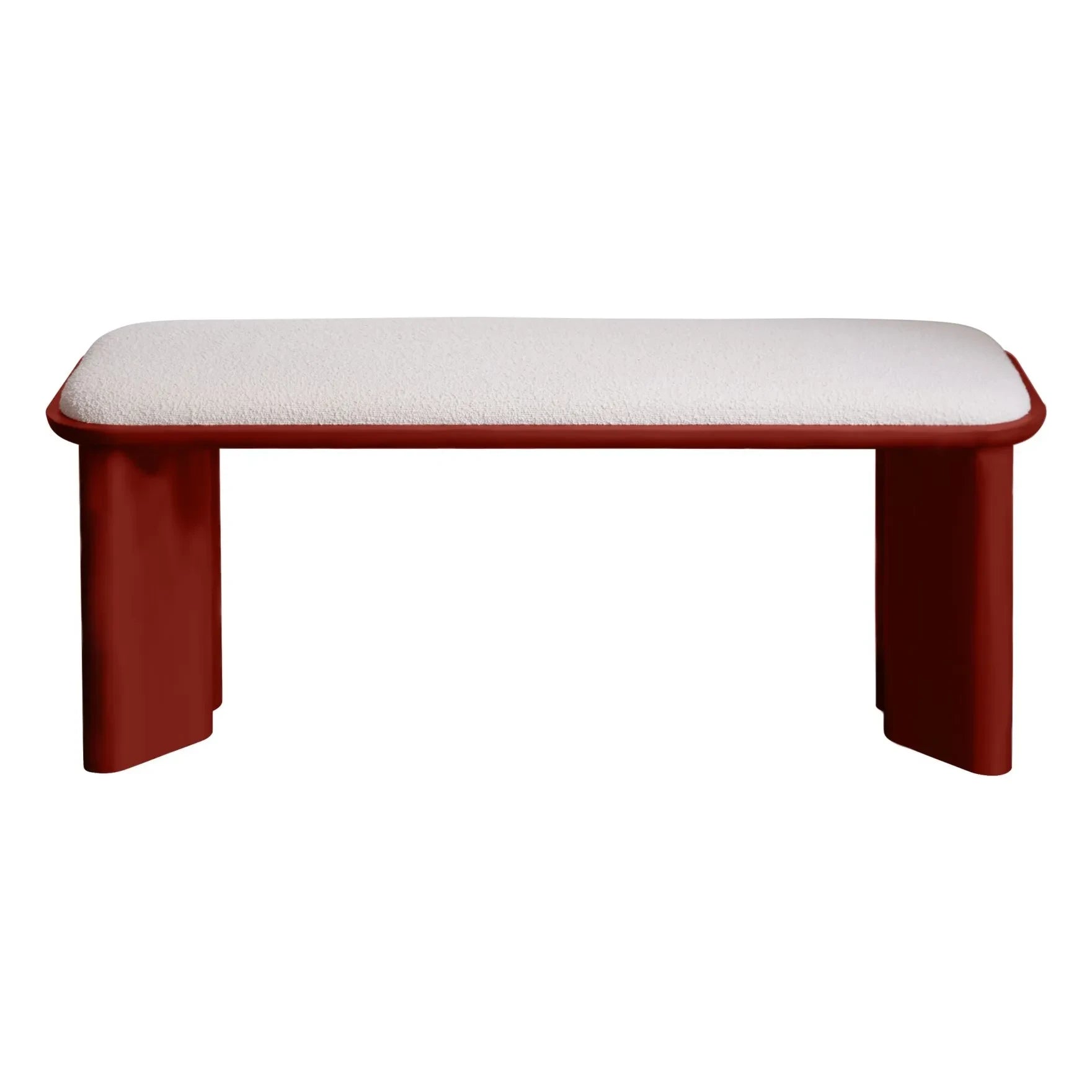 Gabrielle Paris - Lazarus bench in lacquered wood | Burgundy