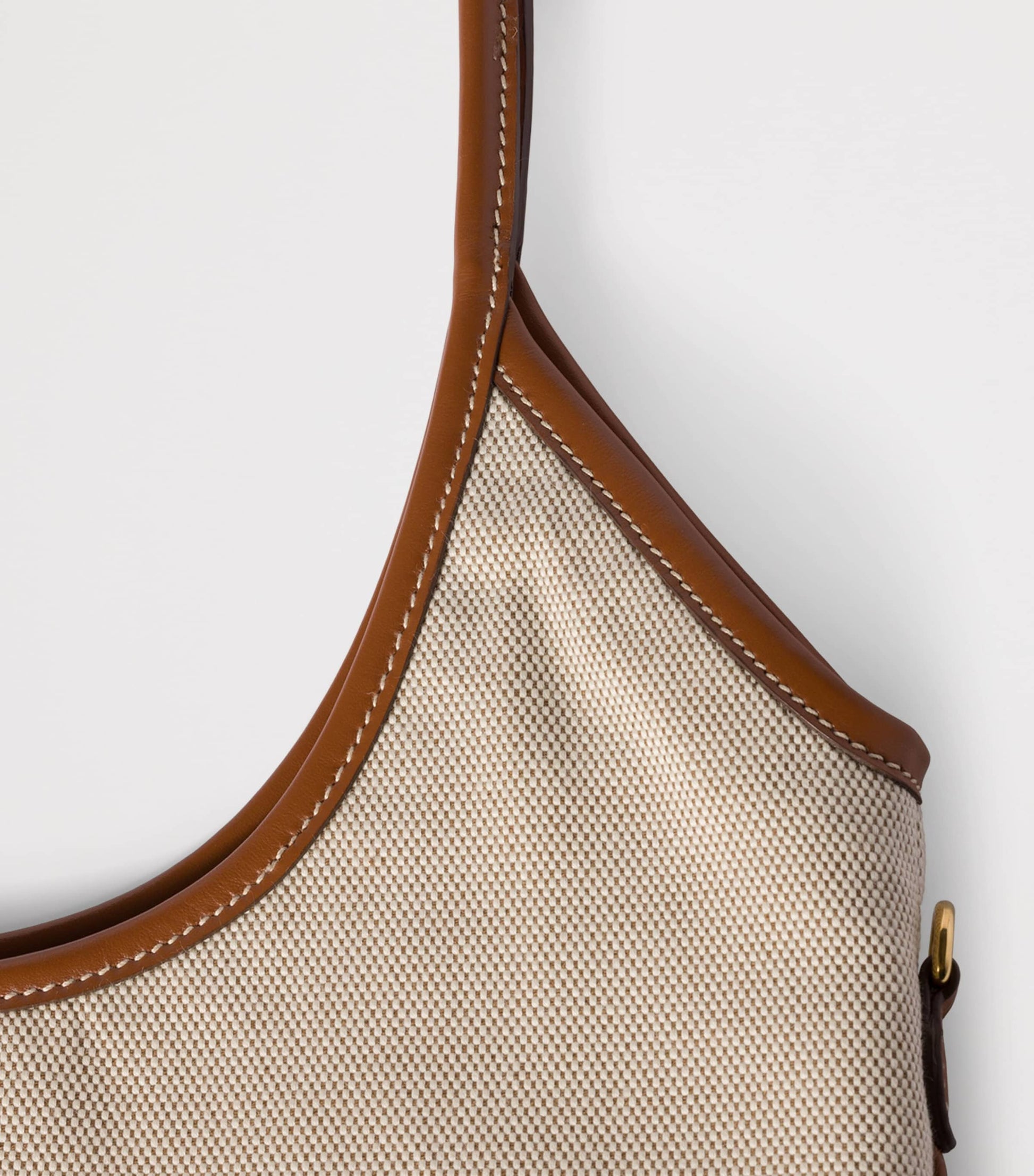 Neutral Canvas-Leather Ivy Tote Bag