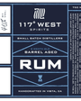 117° West Barrel Aged Rum (750 ml)
