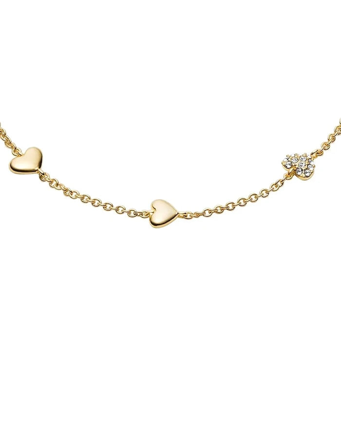 Fossil Metal Kristalli Kadın Bilekliği Sutton