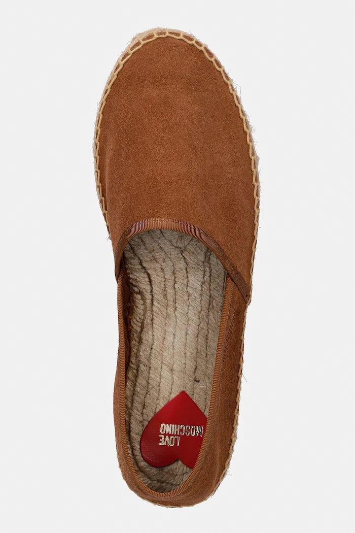 Love Moschino Kadın Süet Düz Taban Espadril