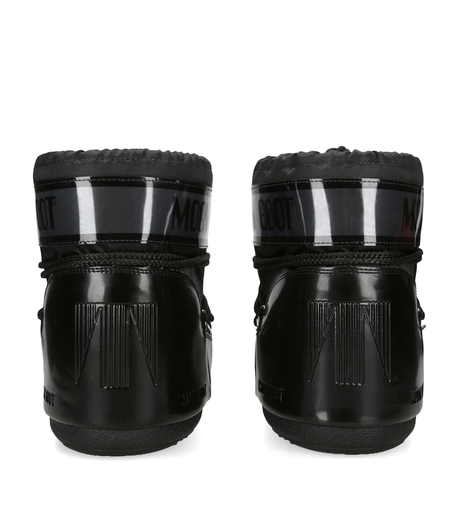 Moon Boot Black Icon Low Glance Ankle Boots
