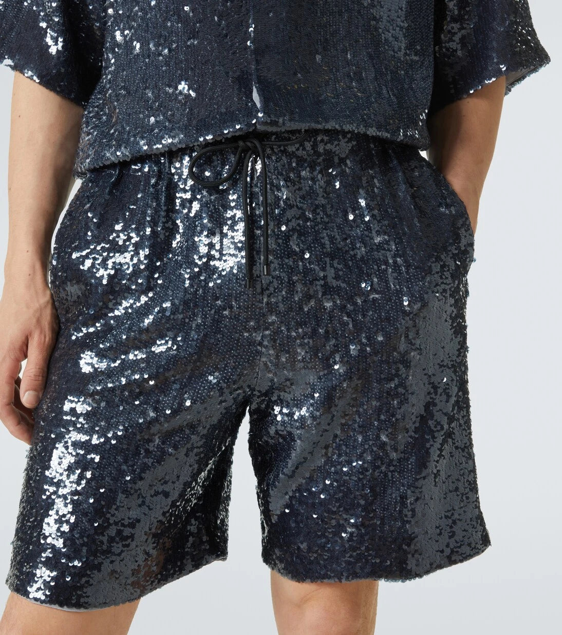 Dries Van Noten - Payetli Bermuda şort