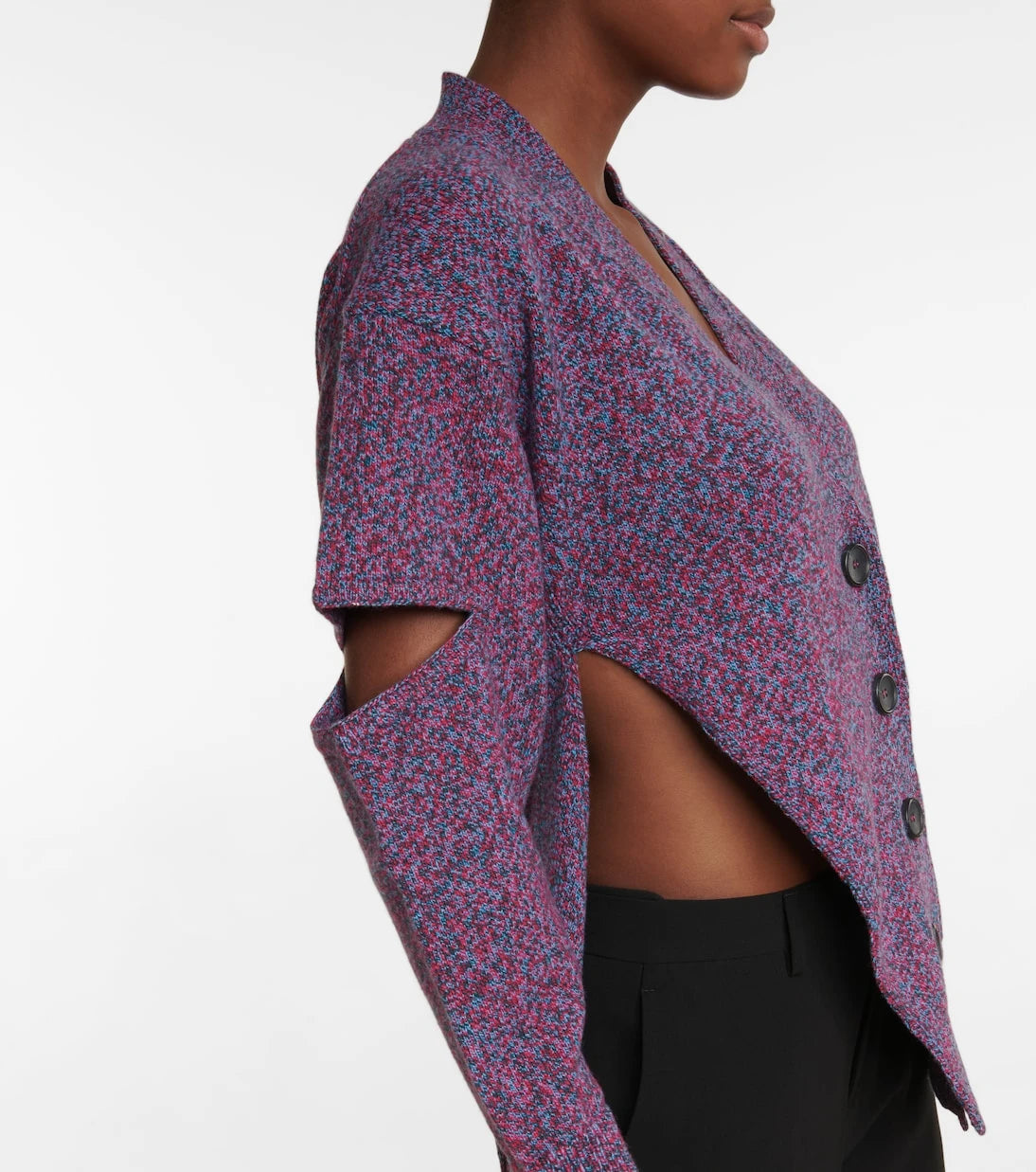Christopher Kane - Deconstructed virgin wool cardigan