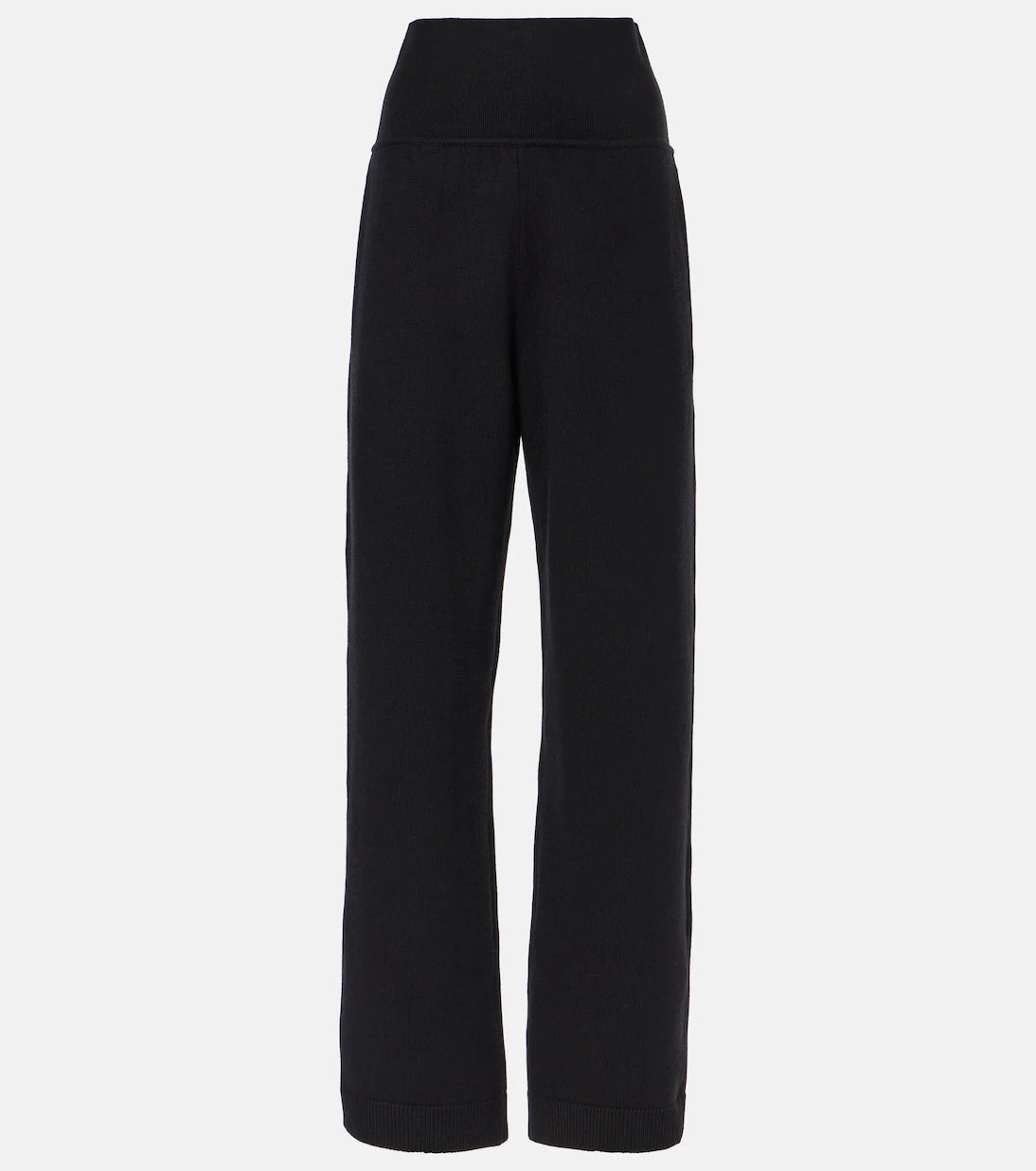 Alaïa - High-rise wool-blend straight pants
