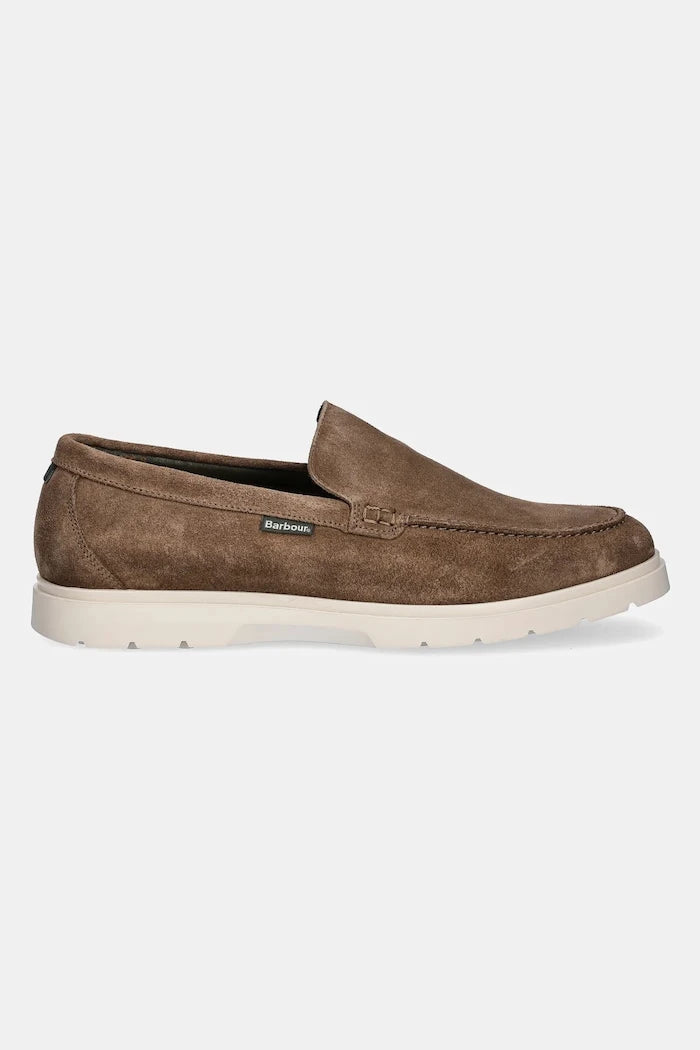 Велурени мокасини Barbour Carty