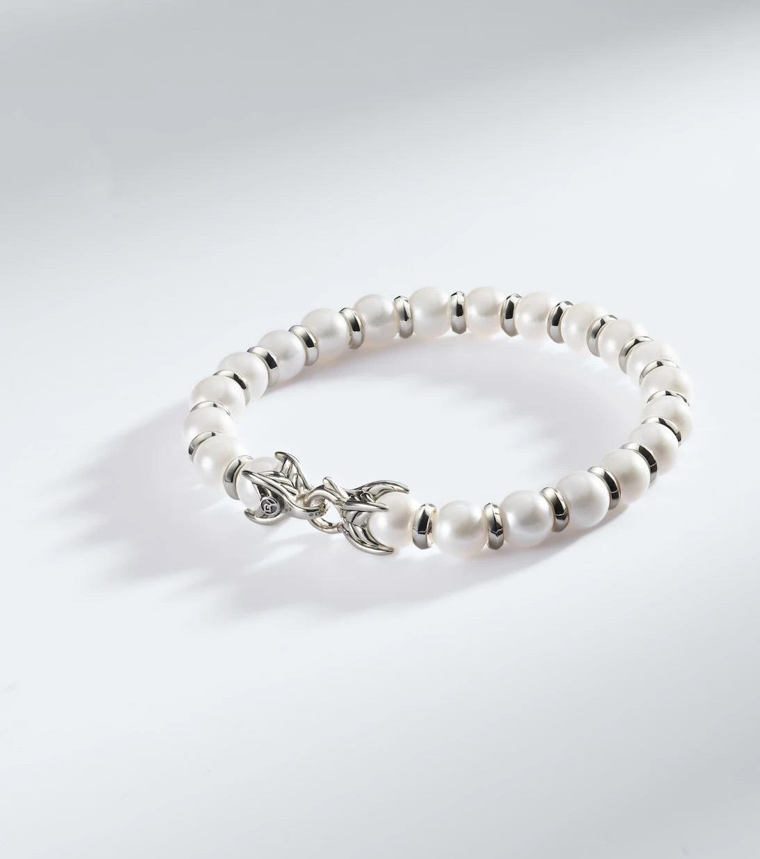 David Yurman – Perlen- und Sterlingsilberarmband