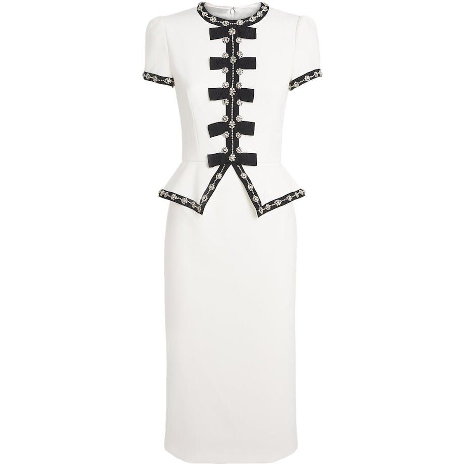 Ivory Cady Embellished Bisou Midi Dress