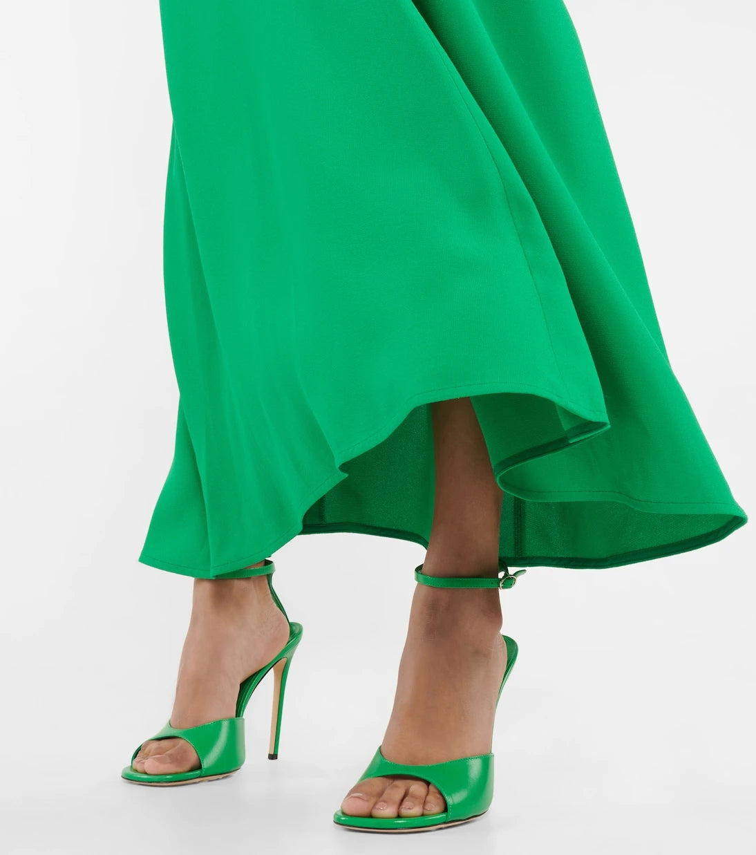 Victoria Beckham - V-neck crêpe midi dress
