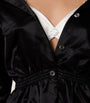 Miu Miu Black Satin Shirt Dress
