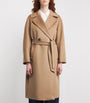 Weekend Max Mara Beige Virgin Wool Double-Breasted Coat
