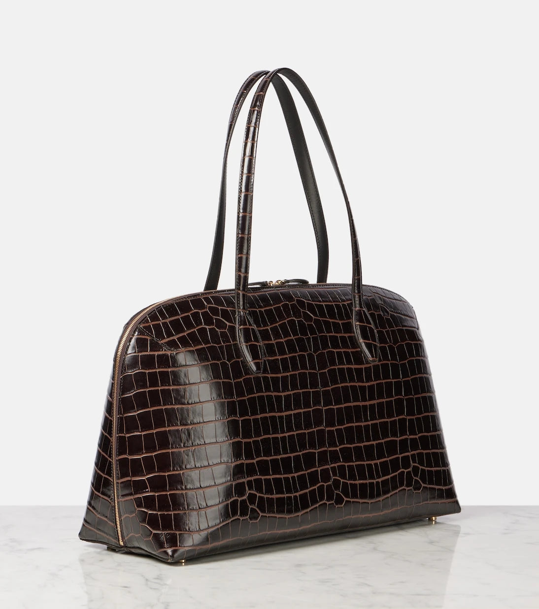 Toteme - Croc-effect leather tote bag