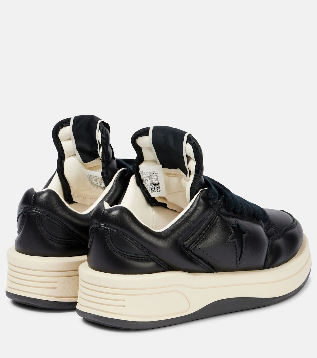 Rick Owens - x Converse Turbowpn leather sneakers