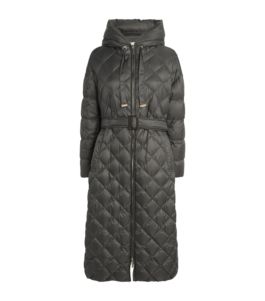 Green The Cube Diamond-Quilted Parka