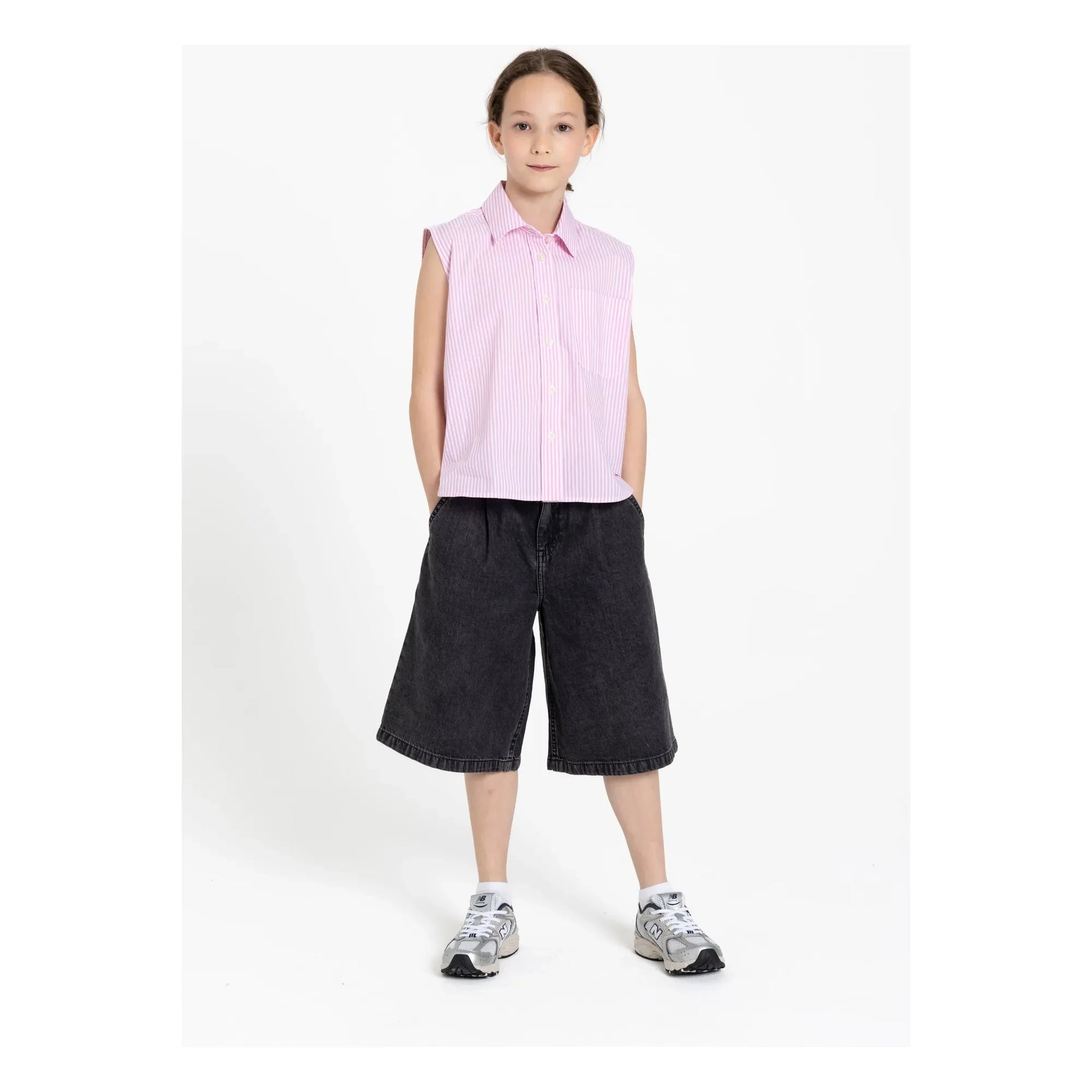 Finger in the nose - Bermuda shorts Denim Tate | Grey