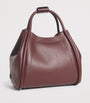 Max Mara Red Small Leather Marine Top-Handle Bag