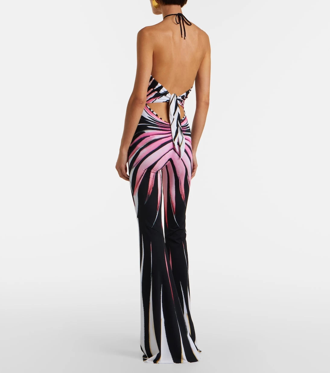 Roberto Cavalli - Printed halterneck jumpsuit