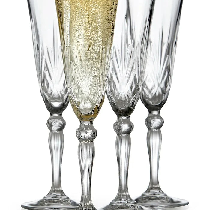 Lyngby Glas Melodia 160 ml Şampanya Kadehi Seti (4 Adet)
