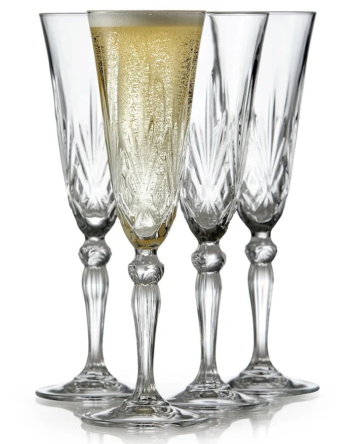 Lyngby Glas Melodia 160 ml Şampanya Kadehi Seti (4 Adet)