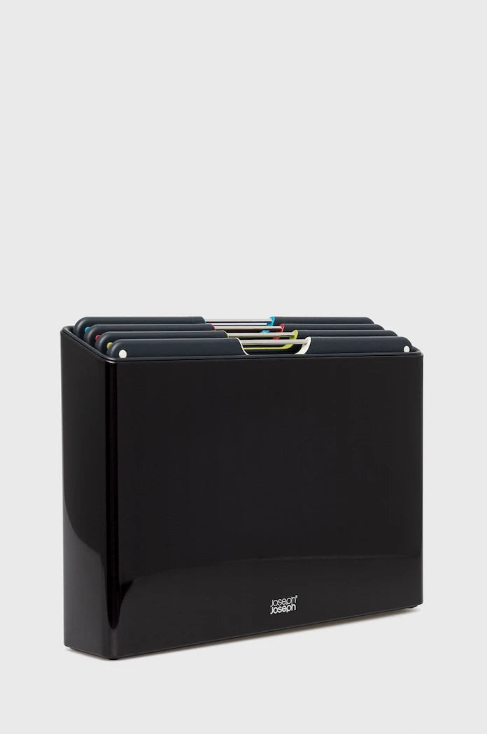 Organizatörlü kesme tahtası seti Carbon Folio Steel (5 parça)