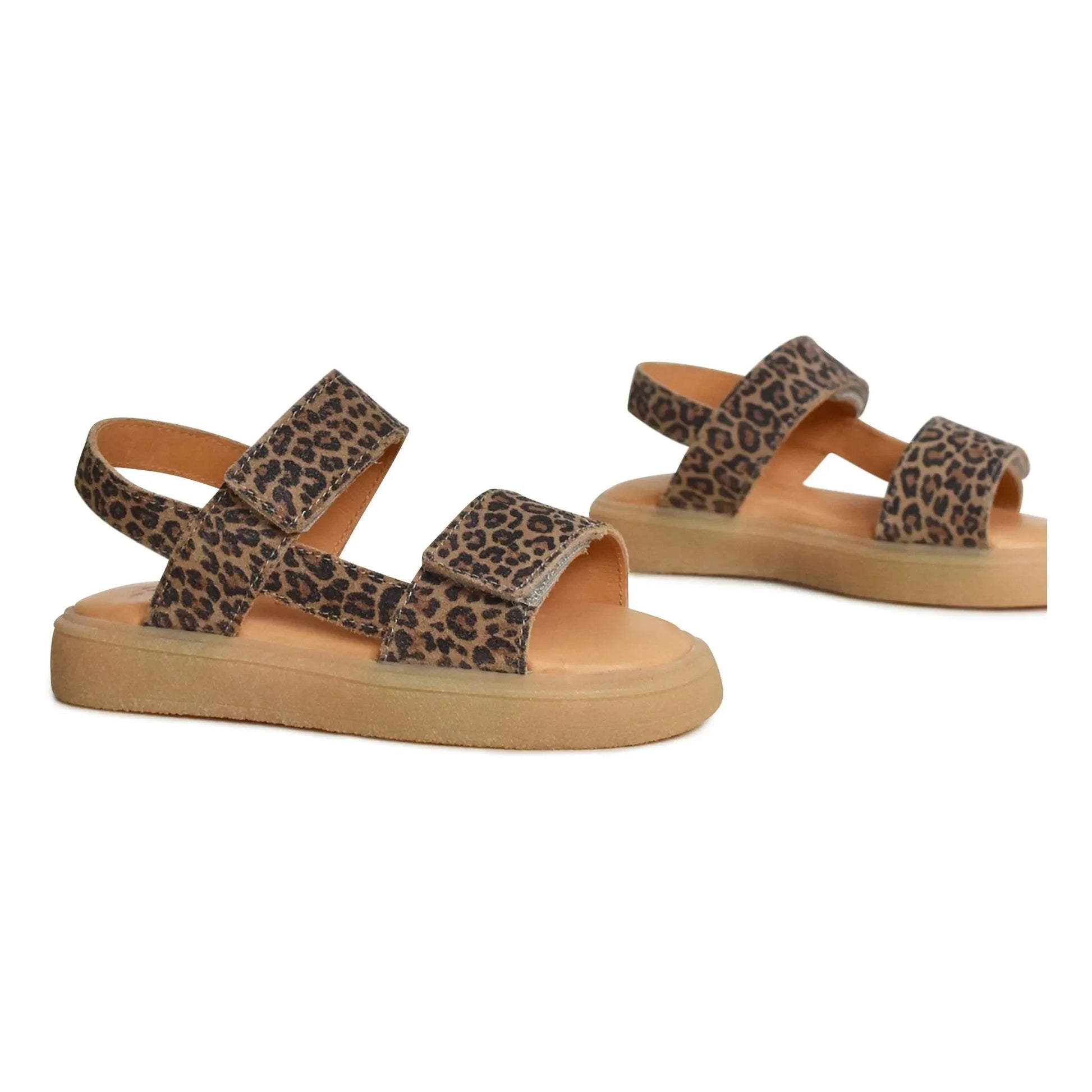 du Loua - Du Malu Leopard Suede Sandals | Brown