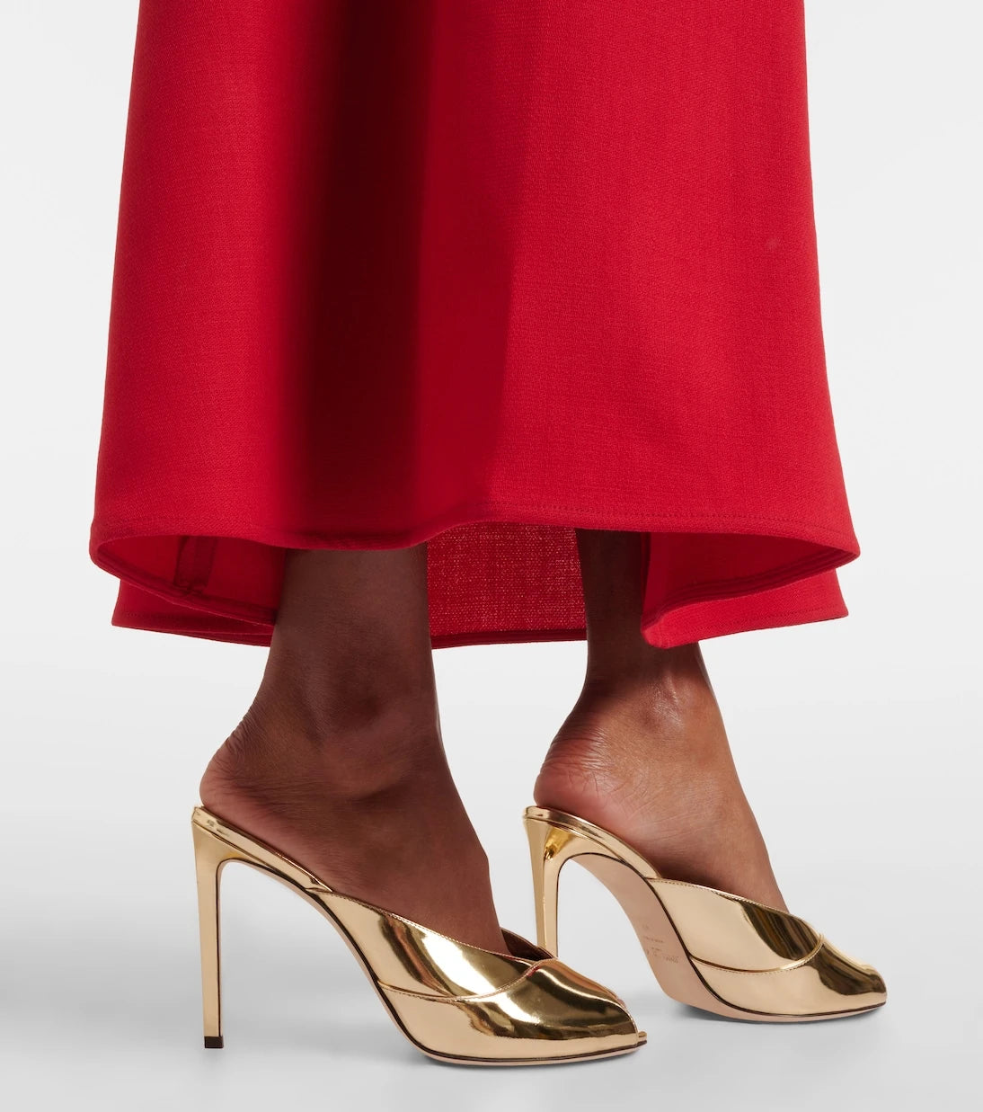 Jimmy Choo - Brigitte 100 mirrored leather mules