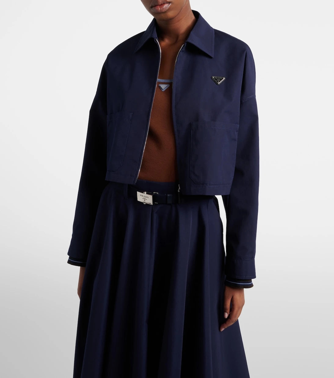 Prada - Poplin blouson jacket
