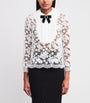 Self-Portrait White Lace Bow-Detail Blouse