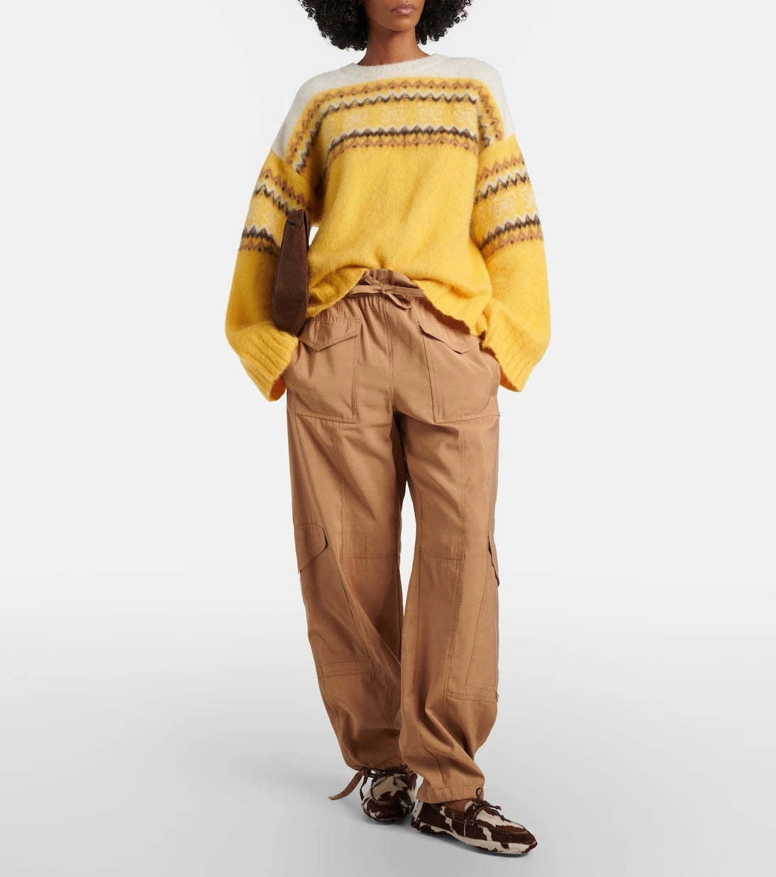 Ganni - Fair Isle alpaca and wool-blend intarsia sweater