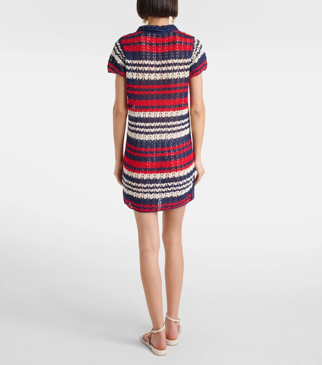 Anna Kosturova - Crochet cotton polo dress