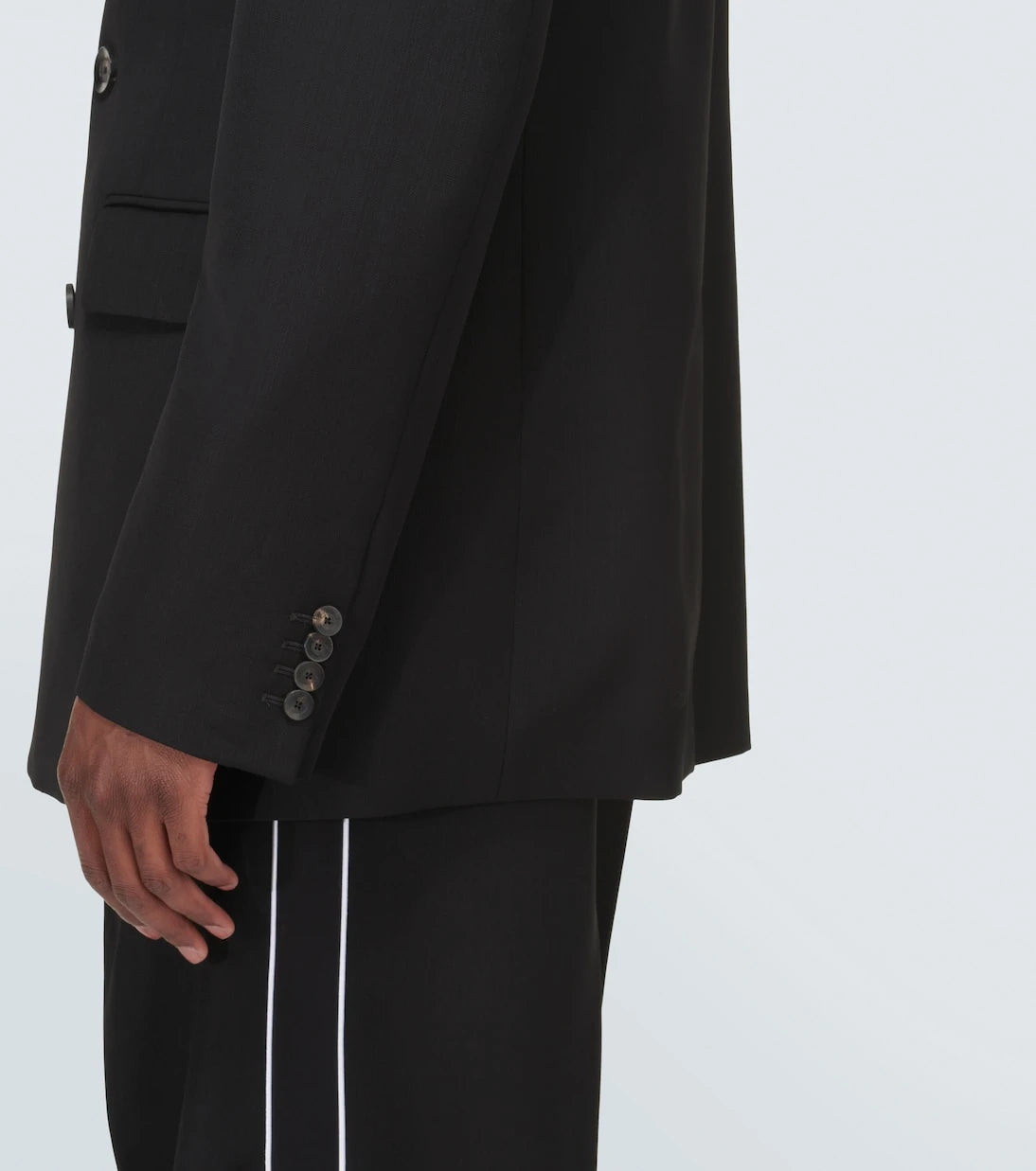 Wales Bonner - Rise double-breasted wool blazer