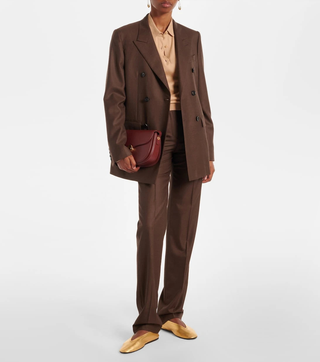 Loro Piana - سترة بولو من قطن آيس ويش