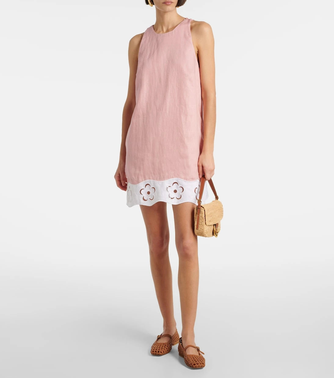 Staud - Mika linen minidress