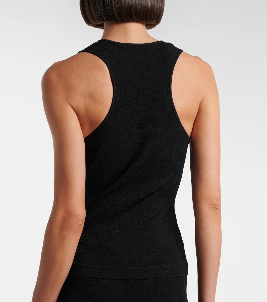 Gucci - GG cotton-blend jacquard tank top