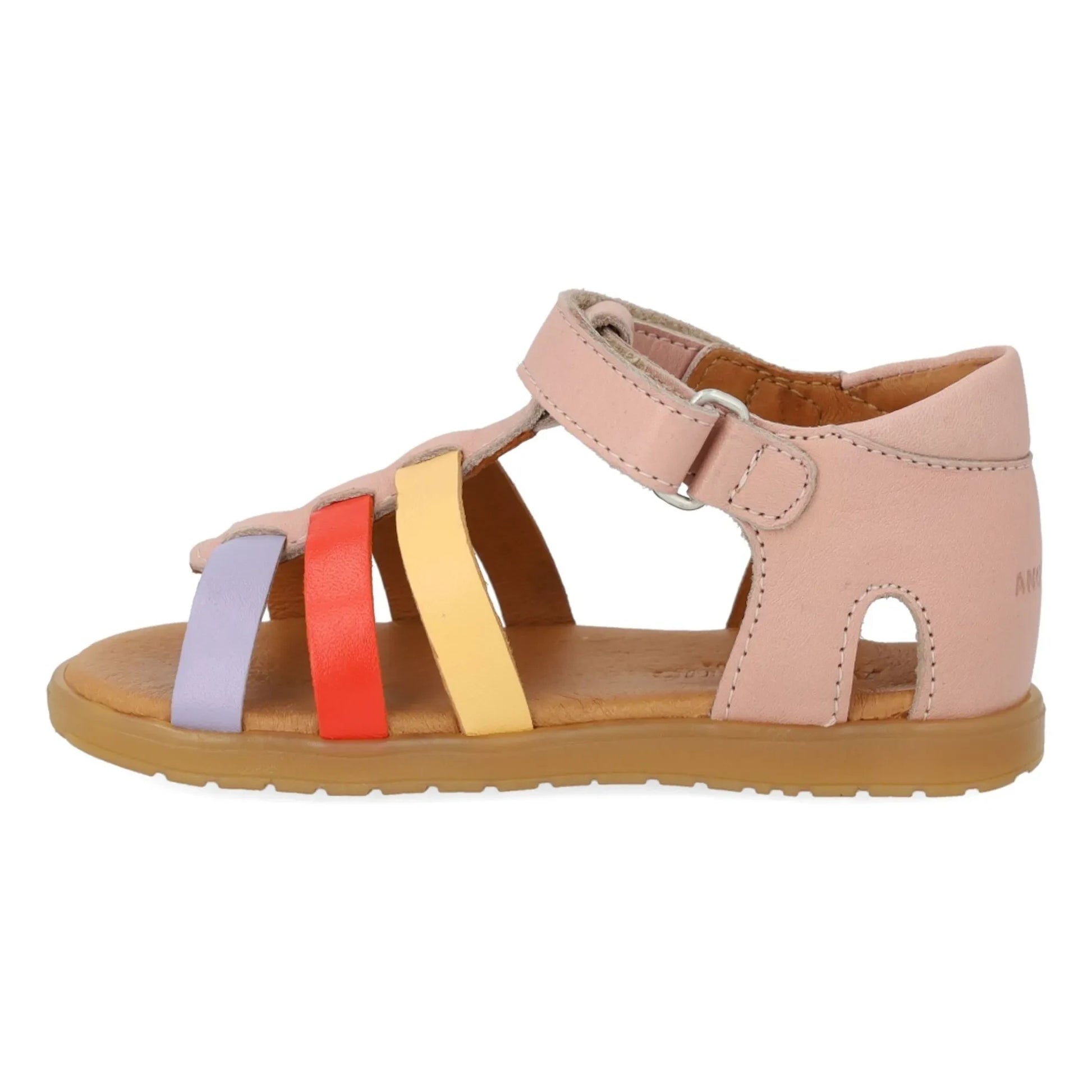 Angulus - Color Block sandals | Pale Pink